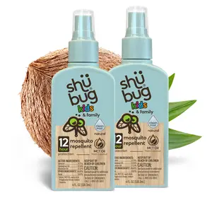 Shubug Kids and Family Clean Mist, Pump, 4 oz., Insect Repellent (Pack of 2)