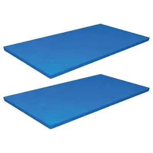 Bestway Flowclear Rectangular Above Ground Pool Cover, 13'1"x 6'11" (Cover Only), 2 Pack