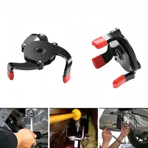 Car Maintenance Tool Set, Universal Three Claw Oil Filter Removal Kit, High Strength Steel Engine Repair Wrench, Compatible Vehicle Models