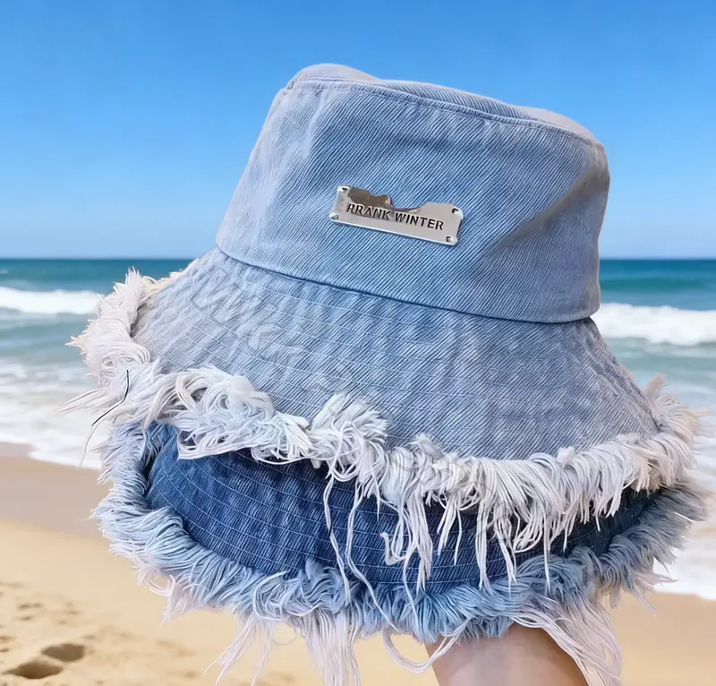 ganni denim bucket hat - TikTok Shop