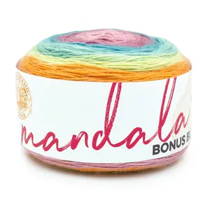 Lion Brand Yarn Mandala Bonus Bundle Sasquatch 125-247F Acrylic Light DK 1181Yd 10.5Oz Yarn