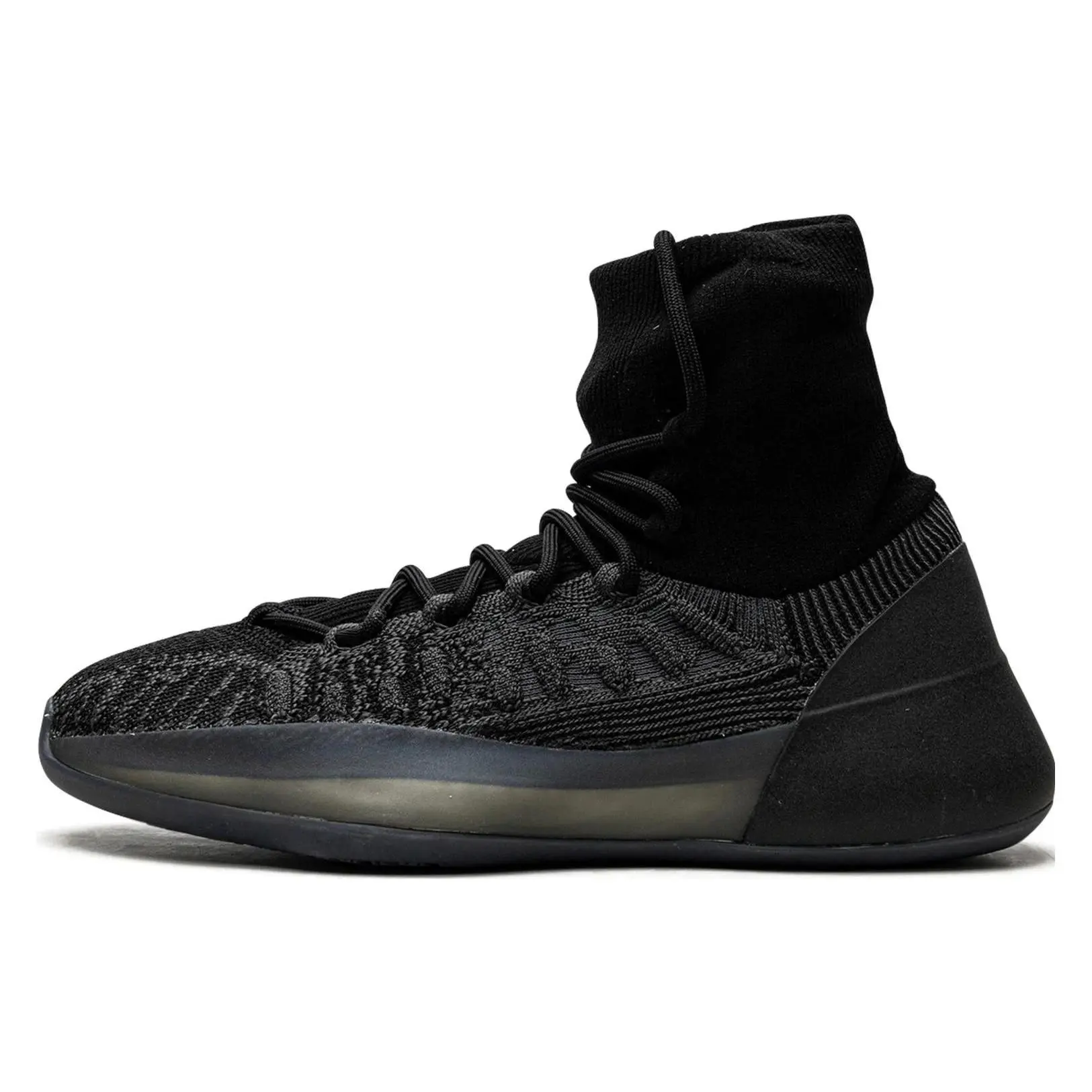 Adidas Yeezy Basketball Knit Onyx' Trendy Durable High Top Shoes Unisex Black HQ6762