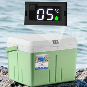 Portable 5L/8L/13L Camping Cooler, Battery Powered Hard Ice Retention Cooler Lunch Box, Small Insulated Ice Car Cooler for Outdoor Camping Fishing
