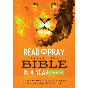USED-Read and Pray Through the Bible in a Year for Boys: 3-Minute Devotions & Prayers for Morning & Evening by Compiled by Barbour Staff (Paperback)
