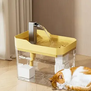 Cat WaterDispenser 1.5L Automatic Pet Fountain with5000mAh Battery Motion Sensor Quiet Pump Stage Filter
