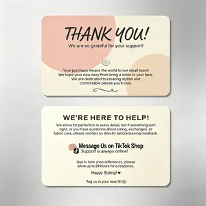 A Customer Thank-You Card for Women's Clothing