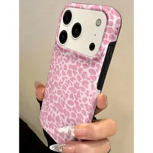 for iPhone 17 promax-Glossy-Vintage Black Brown Tortoiseshell Foil Texture Phone Case, Compatible With IPhone 16 Pro Max, 15, Soft Shell 14 New Version, 12 Pro, 13 Pro Max, Anti-Fall Protective Cover For Women Waterproof Shockproof Scratch Resistant