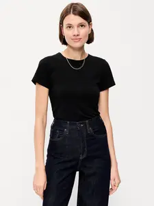 Old Navy Women's Hug Double-Layer Crew Neck Top Old Navy Women's Hug Double-Layer Crew Neck Top