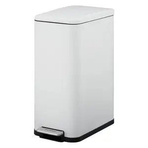 🚮 No More Lid Slamming! 13.2 Gal Stainless Steel Trash Can | Fingerprint-Proof & Hands-Free Step Bin