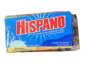 Hispano Laundry Bar Soap, 2-Pack (10.5 oz/300 g Each) – Effective Cleaner, Spot Remover, Super Fresh Odor Defense Scent Booster for Baby Laundry Care