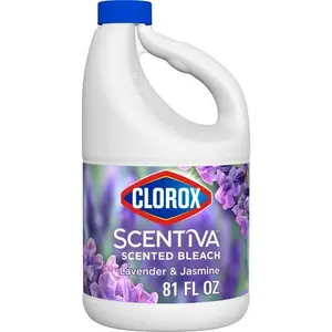 Clorox Scentiva Scented Bleach, Disinfecting Cleaner, Lavender and Jasmine, 81 fl oz