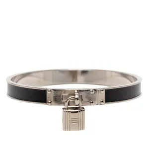 Pre-owned HERMÈS Iron Small Leather Goods Hermes Kelly Bangle Metal Bracelet