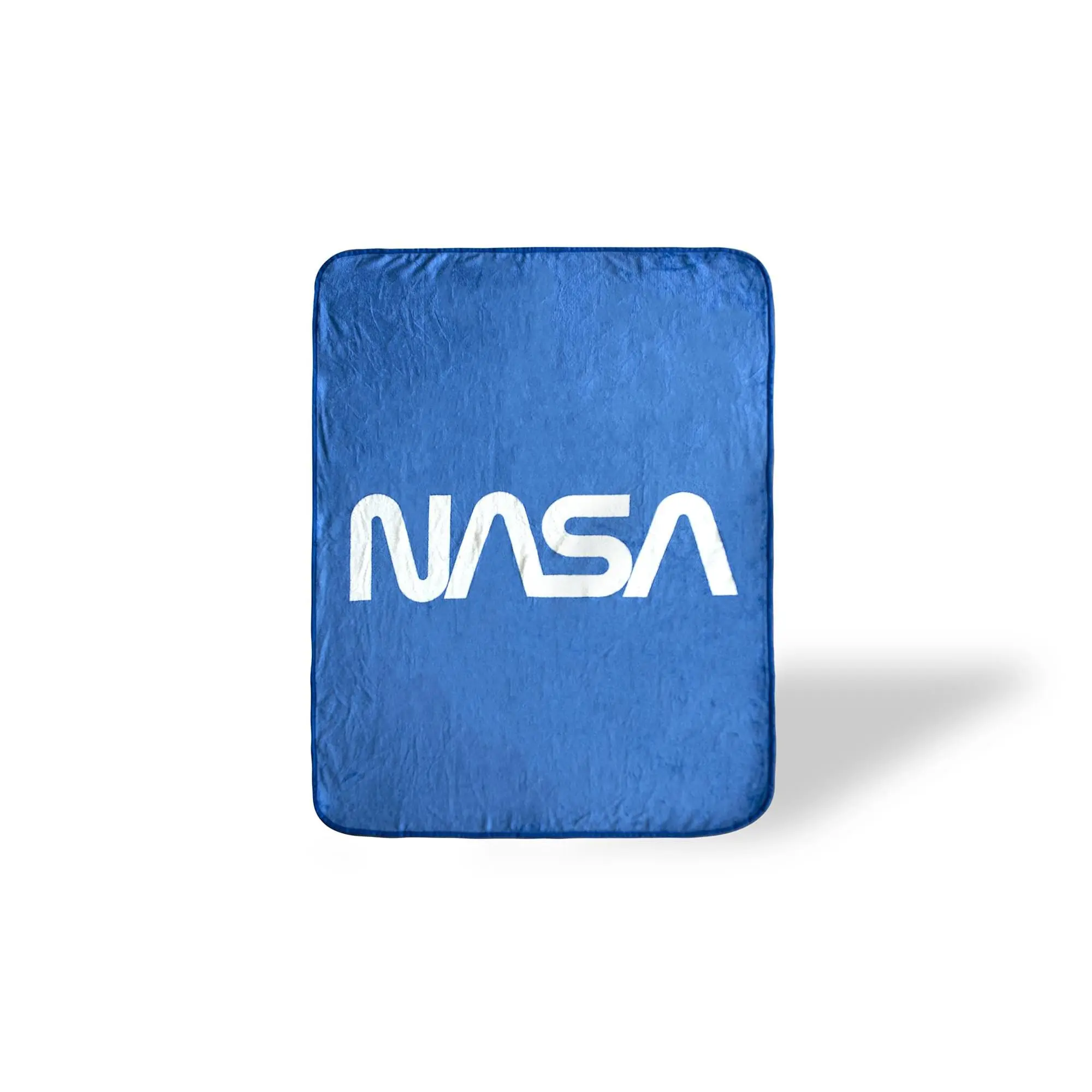 Cozy NASA Logo Soft Fleece Throw Blanket, 60x45 Inches, Large Bedding Throw for Home Use