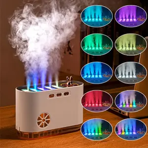 Vertical Mist Humidifier, Large Tank, Aromatherapy Diffuser with Color Changing LED Lights, Music-Syncing Desktop Air Purifier