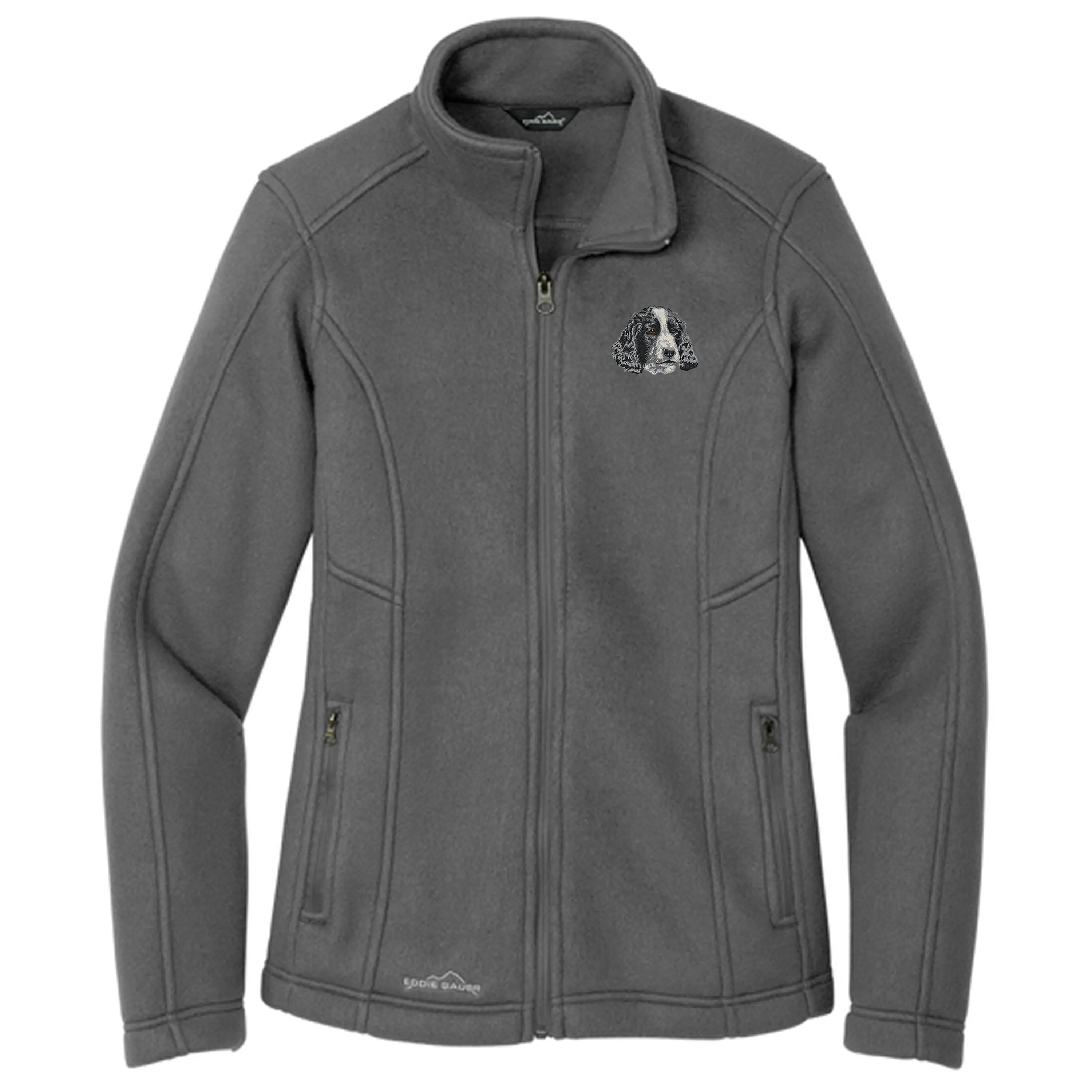 English Cocker Spaniel Embroidered Women's Fleece Jacket