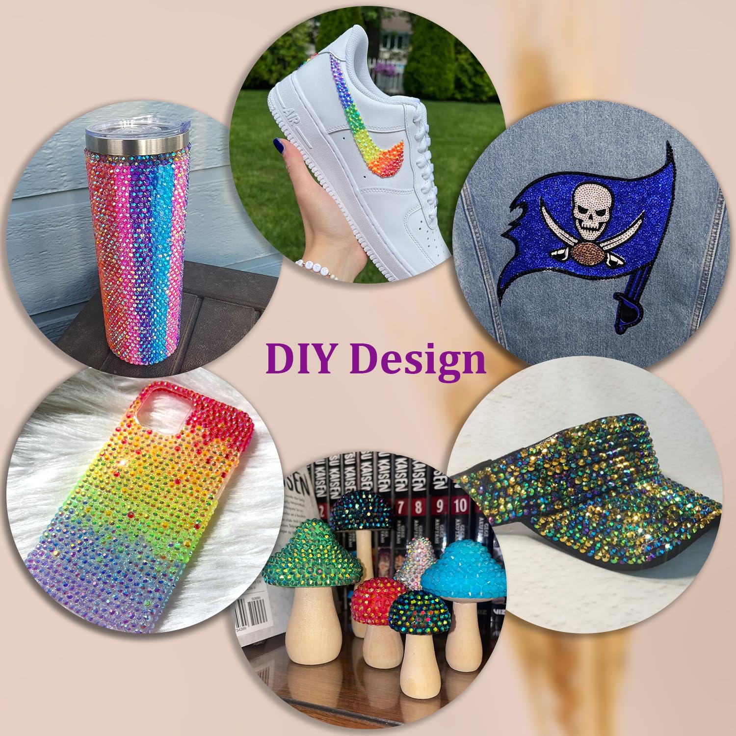 15 Color 20000Pcs Jelly Rhinestones Bedazzling Kit, 3mm Multicolor Resin Flatback Gems with Tweezers Pick-Up Pen for DIY Craft Apparel Nail Art Phone Case, 3mm Flatback Rainbow Gems with 2 Pcs Jewelry Glue & Rhinestone Picker for Clothes Shoes Nail Art