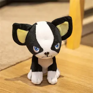 Jojo’s Bizarre Adventure Plush Toy, Creative Boston Terrier Puppy Iggy Stuffed Animal, Star Dust Fighter, Unisex Gift