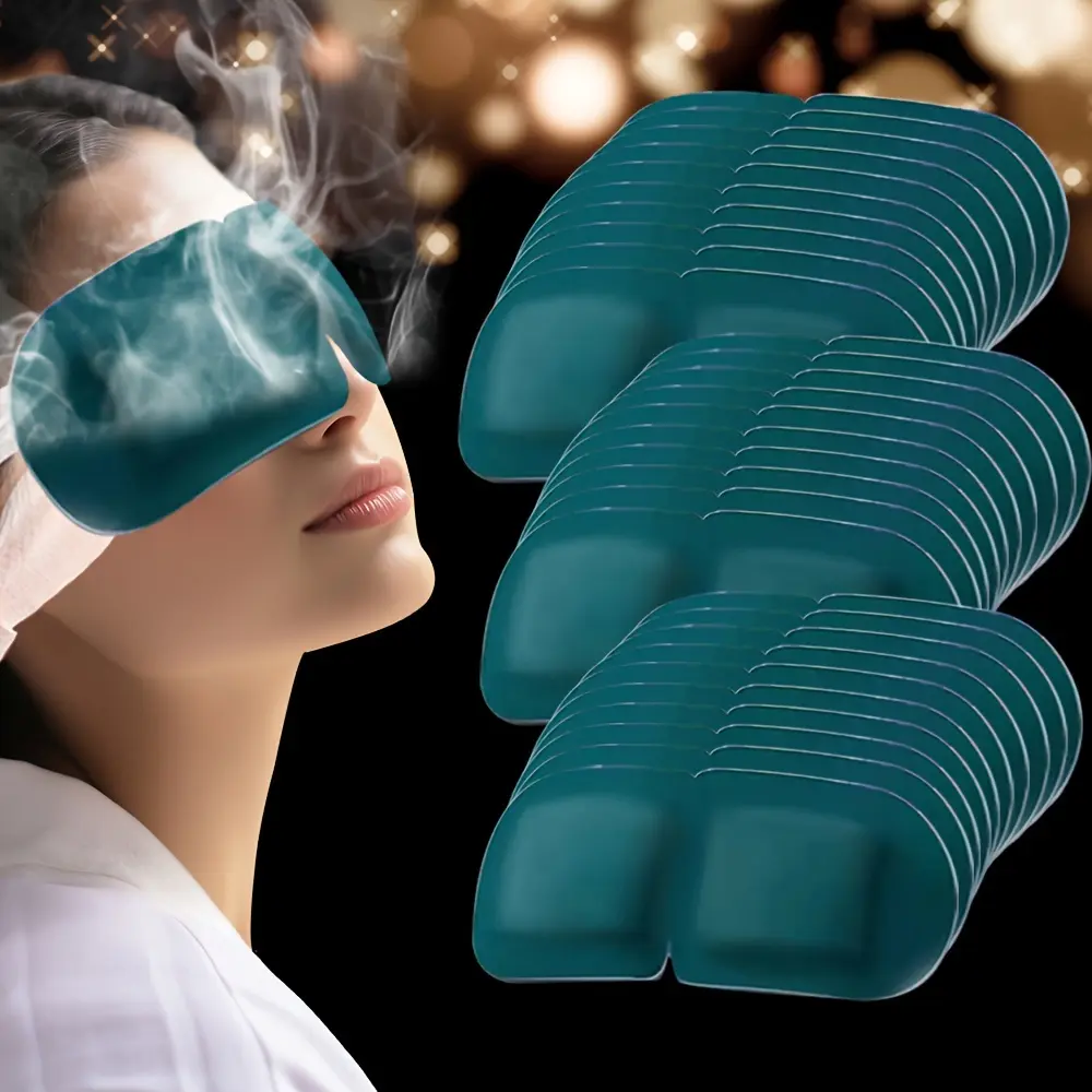 30 Lutein Steam Eye Masks, Moisturizing and Hydrating, Specially Designed for Eyes, Portable for Office and Travel, Light Blocking and Eye Protection, Popular Eye Masks, Eye SPA Care