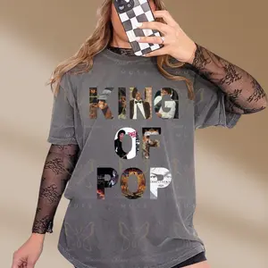 King of Pop Vintage Album Cover T-Shirt or Hoodie or Sweater, Michael Jackson Shirt, King Of Pop Merch, MJ Tour Shirt
