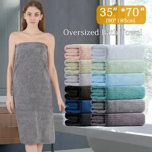 Ultra-soft luxury bath towel, a must-have with thick plush, high water absorption and high gram weight (thick texture). Essential basic item for guest bathrooms, hotels, spas, family bathrooms and showers.