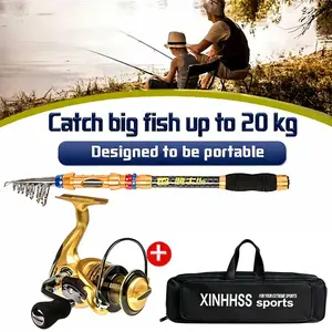 Father's Day Gift - 2.4M Telescopic Fishing Rod & Reel Combo, Perfect Fishing Gift for Dad