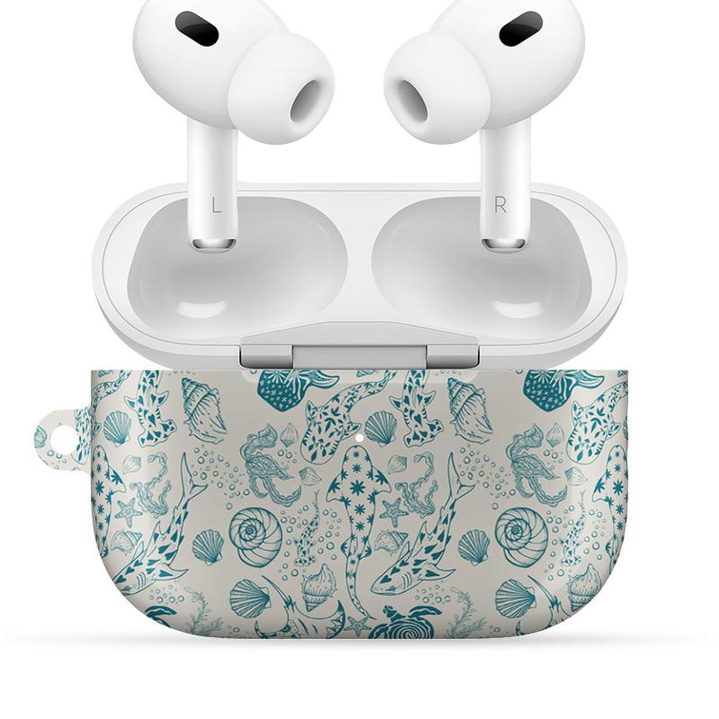 Coral Reef Whale Shark Airpod Case, Ocean Animal Whale Shark Protective Cover, summer vibes, gift for him, gifr for her