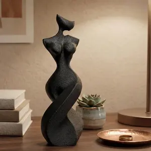 The Sensual Silhouette: Twisting Torso • 3D Printed Plastic Figurine by 29flo