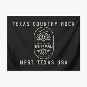 Treaty Oak Revival 'No Vacancy' Tapestry Room Decor for Bedroom Wall Art Decoration tapestry wall hanging Flag Banner 40x30 Inchtapestry gifts for boyfriendbedroom decor