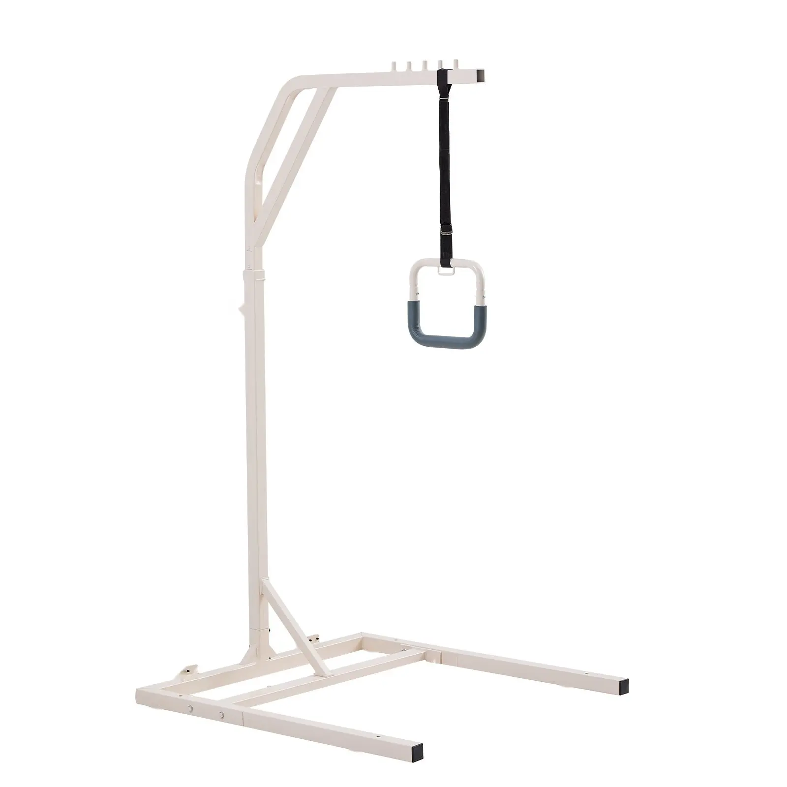 Trapeze Bar For Bed Mobility, Height Adjustable, Free Standing Transfer Aid, Home Medical Care Equipment, Durable Steel Frame, Easy Assembly, Non Slip Grips, Suitable For Geriatric Patients And Disability Assistance