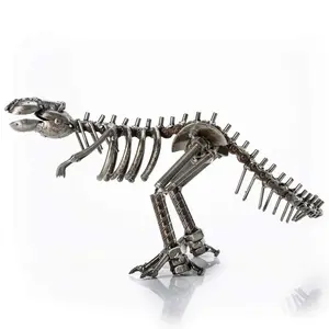 T-Rex Inspired Recycled Metal Sculpture