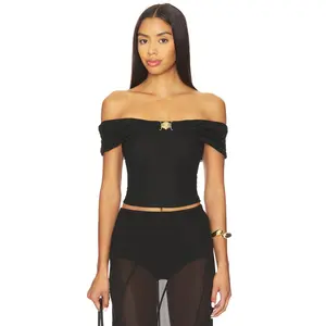 Runaway The Label Rikki Top in Black