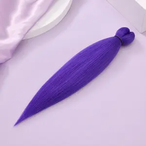 Beyond Beauty Long Purple Braiding Hair 30 Inch, Pre Stretched Synthetic Braiding hair for Braids,1 Packs Purple Rumi Hair Extensions for Stage Party Halloween Costume Cosplay