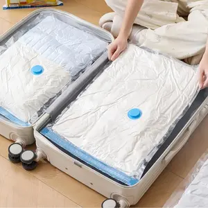 Reusable Vacuum Storage Bags (6pcs per bag) with Electric Pump Space Saver Compression Bags for Clothing & Bedding Airtight & Protective Design Ideal for Travel Business Trips Moving and Dorm Storage - Organiser