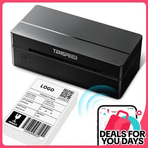 【DealsForYouDays】Bluetooth Wireless Inkless Thermal Label Printer RP425  - Label Maker Machine, Thermal Barcode Printer, Compatible with iOS, Android, Windows, Mac, Chromebook, Ideal for Etsy, Shopify, USPS Printing Machine