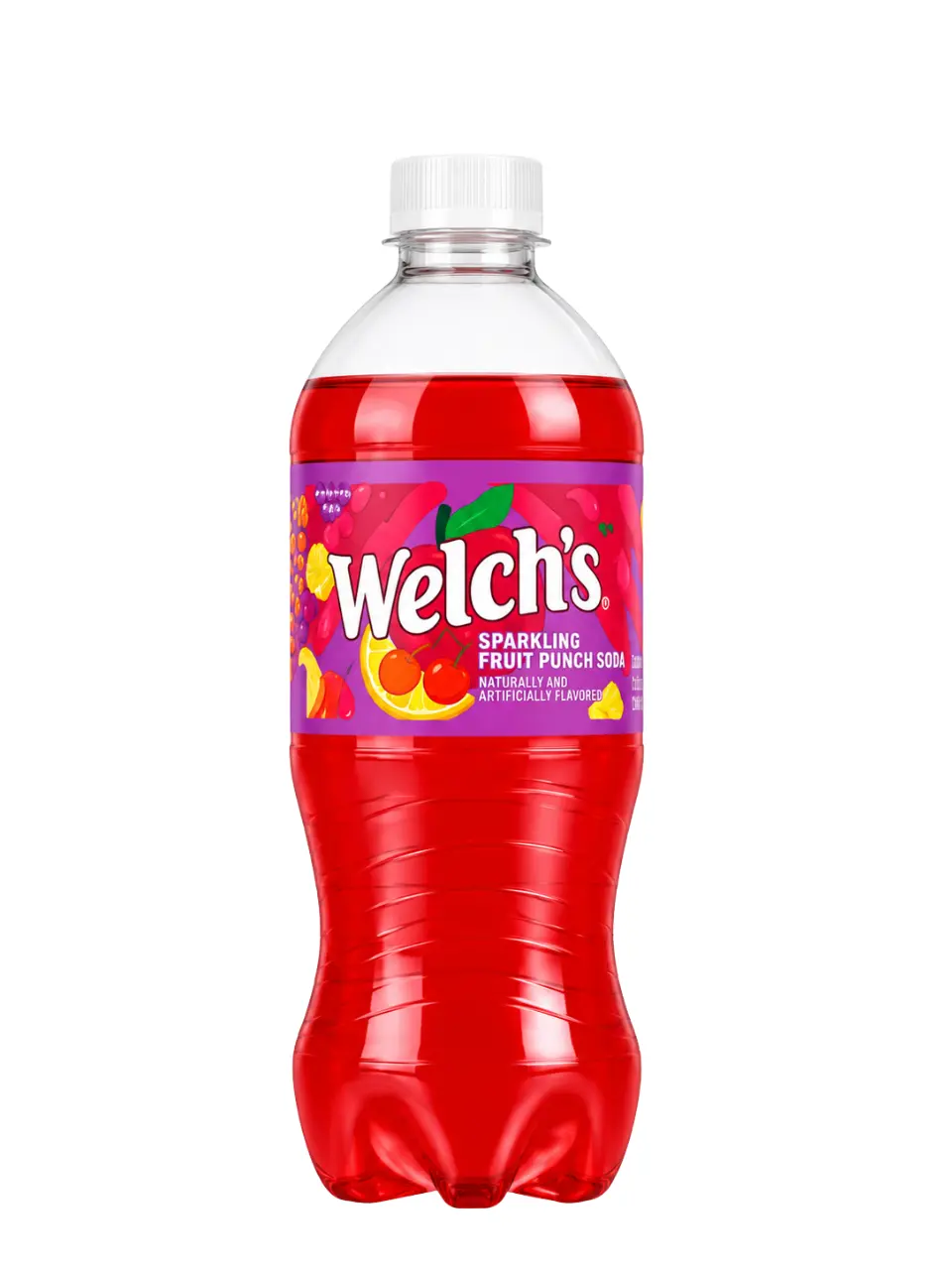 1-3-7-Pack-Welch's Sparkling Fruit Punch Soda 20 FL OZ | Single Bottle, 3 Pack or 7 Pack | Fruit Punch Soda | NYC Bodega Favorite | NY Snack Pantry