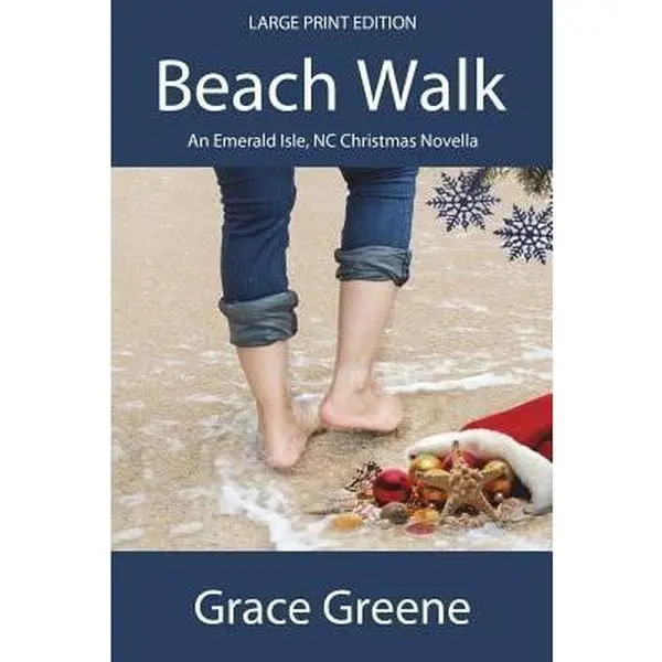 USED Book - Beach Walk (Large Print): An Emerald Isle, NC Christmas Novella (Holiday Novellas in Kindle, Print and Large Print) by Grace Greene (Paperback) - english