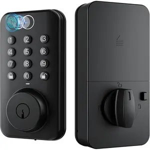 Door Lock with Knob, Keyless Entry, Fingerprint Digital Auto Lock for Front Door, Bedroom/Office Apartment/Hotel-Fingerprint Door Knob