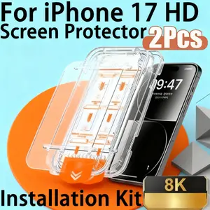 Two-Pack Compatible with Apple Series HD Dust-Free Cabin, Suitable for iPhone 17/17air/17Pro/17Promax/16/16plus/16Pro/16Promax/16e/15/15plus/15Pro/15Promax/14/14plus/14Pro/14Promax/13/13 Pro/13Promax