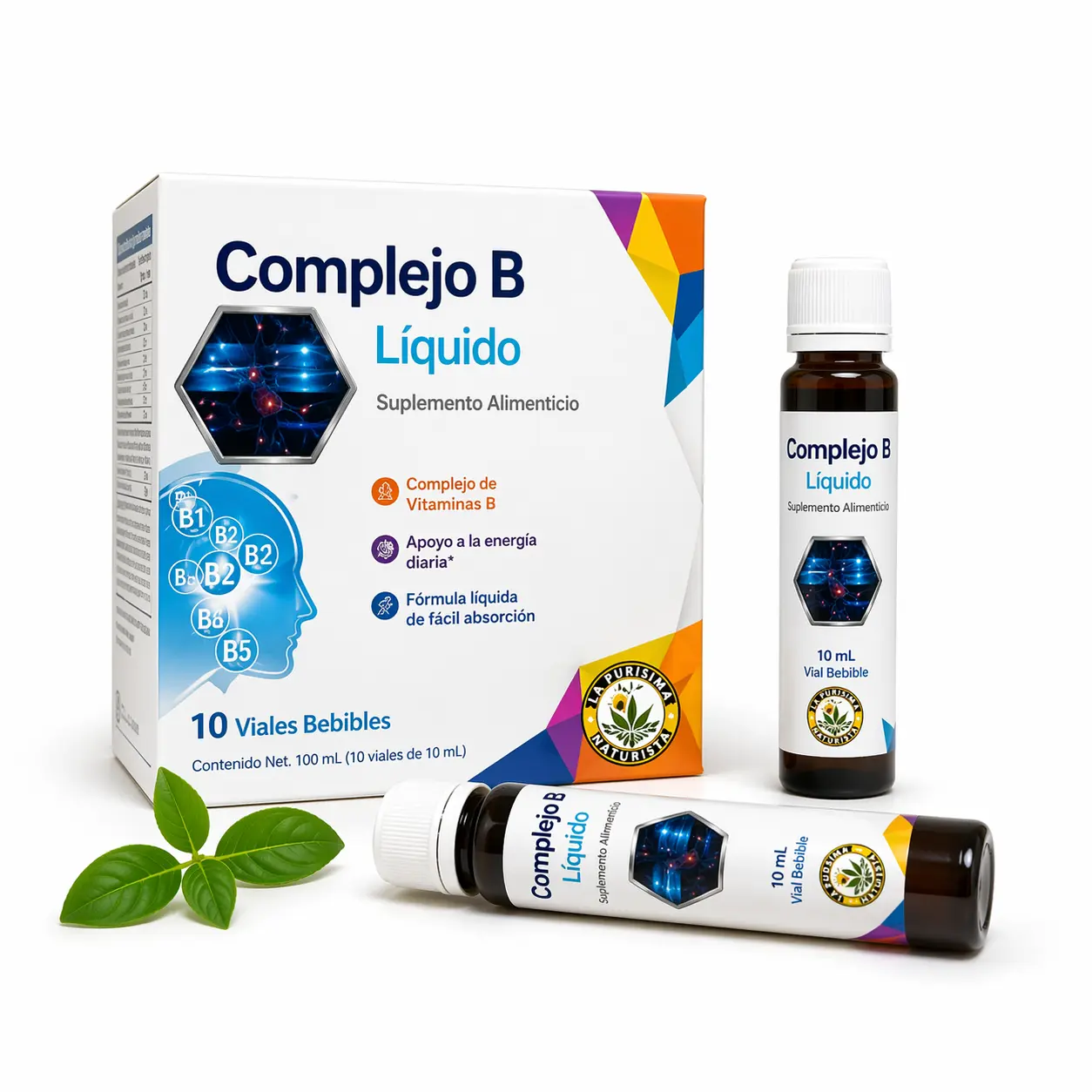 Complejo B Líquido 10 Viales Bebibles