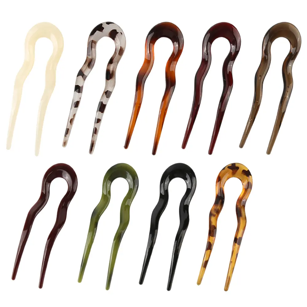 9pcs French Hair Clips - U-Shaped Vintage Hairpins, Suitable for Fine and Thick Hair, Gentle Grip Design, Easy to Create Updos, Buns, and Ponytails, Daily Hair Accessory, Can Be Used As A Birthday Gift