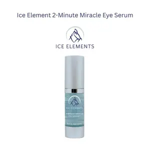 ICE ELEMENTS 2 Minute Miracle Eye Serum | Puffiness, Dark Circles & Fine Line Care | Hydrating Eye Treatment with Peptides & Tri-Moisture Cryo Complex