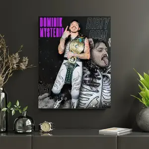 Dominik Mysterio WWE Poster: Dirty Dom Wall Art, WrestleMania Posters, WWE Fan Gift, Wrestling Prints, WWE Room Decor #89