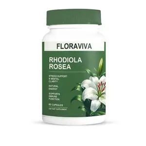 Floraviva Organic Rhodiola Rosea Capsules (500mg) – Natural Adaptogenic Herb Supplement for Stress Support, Energy Balance & Immune Function – Non-GMO, 60 Vegan Capsules