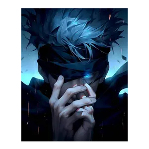 Gojo Satoru Jujutsu Kaisen Anime Poster, Satoru Gojo Sensei JJK Anime Posters Decor Photo