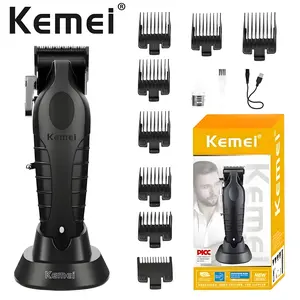 Professional T-Blade Trimmer Kemei Km2296, Cordless & Wired, Sharp Blade, Smooth Hair Cutting, Ideal for Fade Cuts, Grooming, Beard Trimming
