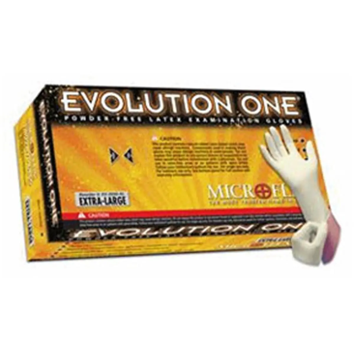 Microflex MFX-EV2050L Evolution Rubber Hand Gloves, Large Size - Medical Health First Aid Supplies