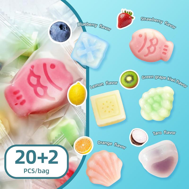 GLEAMETT Wax Bottle Candy - Individually Wrapped Chewy Candies, 9 Flavor Mix, Retro Nostalgic Treat, Novelty Candy for Kids Parties and Goodie Bags,6.3oz