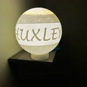 Customizable 3D Printed Moon Nightlight - Perfect for Kids Room Decor