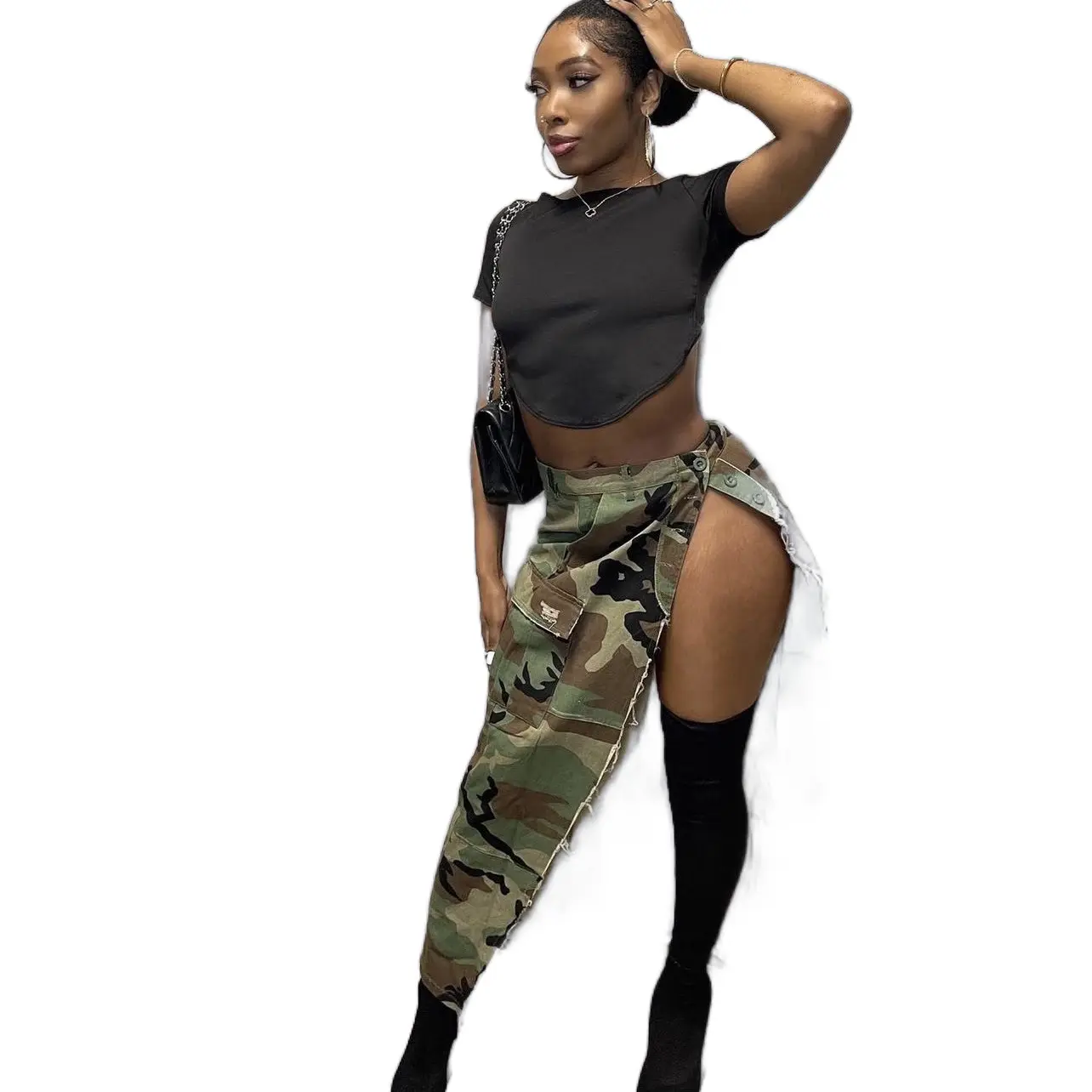 I NEED A SOLDIER CAMOUFLAGE SKIRT