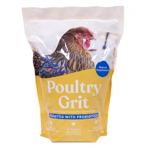 Premium Crushed Granite Grit with Probiotics for Backyard Chickens – Supports Digestion & Strong Eggshells, 5 lb